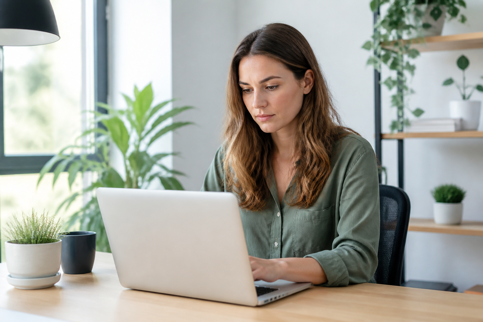 Specialist analyzing a website